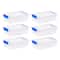 Iris® 2.4 qt. Clear Latching Storage Totes, Set of 6